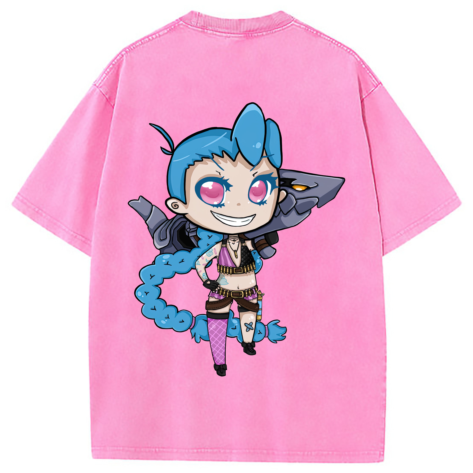 （画像用） リーグ・オブ・レジェンド League of Legends LOL 綿100% ヴィンテージ風 半袖Tシャツ（背面プリント）